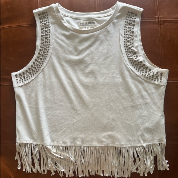NWOT Idyllwind Fringe Studded Tank - Picture 6 of 7